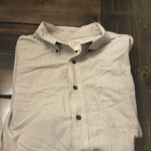 LL Bean XXL 100% cotton button up shirt worn 1 time